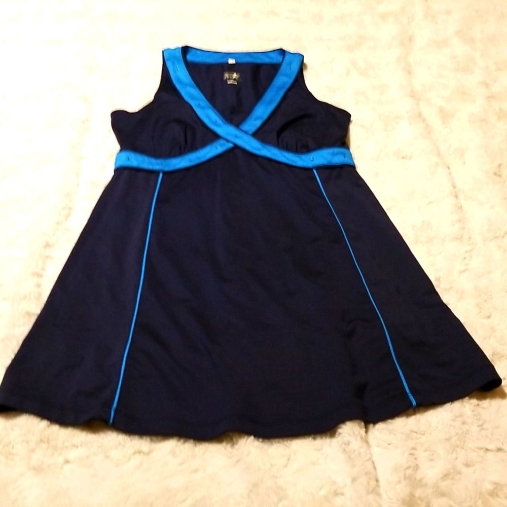 Tail Tennis Activewear Golf Dress Women Size Small Blue Embellished